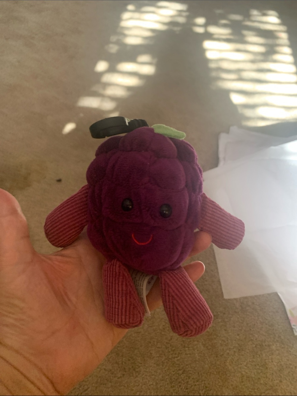 Scentsy Buddy Clip “Juicy the Berry” Purple Berry Plushie EUC